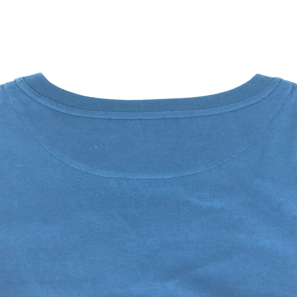HERMES アパレル トップス 半袖 刺繍入りポケット アパレル 半袖Ｔシャツ コットン レディース ブルー