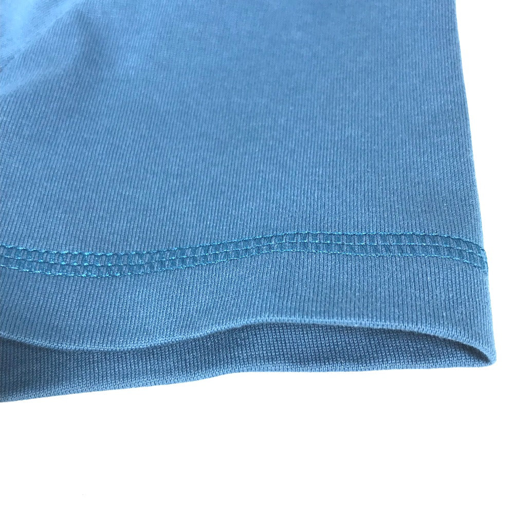 HERMES アパレル トップス 半袖 刺繍入りポケット アパレル 半袖Ｔシャツ コットン レディース ブルー