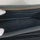 GUCCI 496317 ロゴ ロングウォレット ラウンドファスナー 長財布 レザー メンズ ブラック