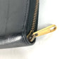 GUCCI 496317 ロゴ ロングウォレット ラウンドファスナー 長財布 レザー メンズ ブラック