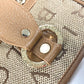 BVLGARI 801904 マキシロゴ ロゴマニア ショルダーバッグ カバン 肩掛け トートバッグ レザー/キャンバス レディース ベージュ