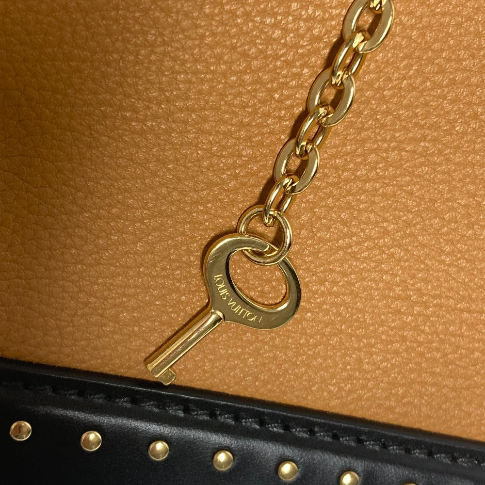 LOUIS VUITTON M51654 スタッズ バイカラー クール・マルリーPM カバン トートバッグ ハンドバッグ レザー レディース ベージュ
