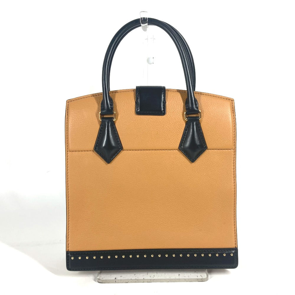 LOUIS VUITTON M51654 スタッズ バイカラー クール・マルリーPM カバン トートバッグ ハンドバッグ レザー レディース ベージュ