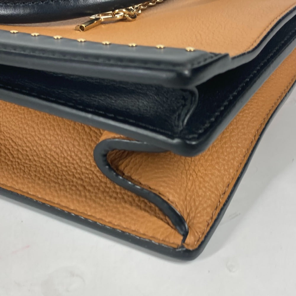 LOUIS VUITTON M51654 スタッズ バイカラー クール・マルリーPM カバン トートバッグ ハンドバッグ レザー レディース ベージュ