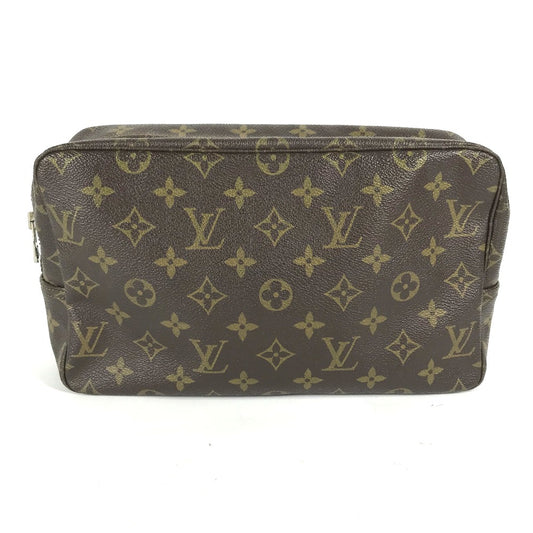 LOUIS VUITTON M47522 モノグラム トゥルーストワレット28 メイクポーチ 化粧ポーチ マルチポーチ 化粧ポーチ モノグラムキャンバス レディース ブラウン