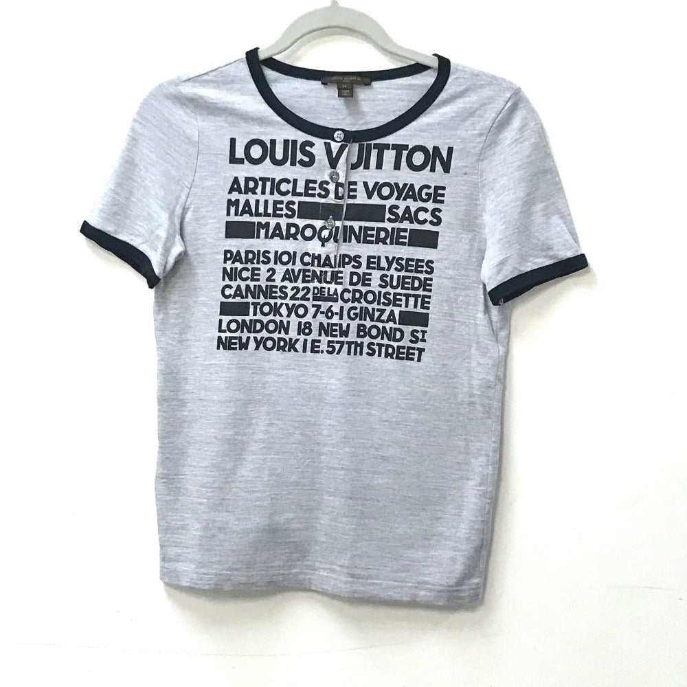 LOUIS VUITTON ロゴ アパレル トップス 半袖Ｔシャツ コットン レディース グレー