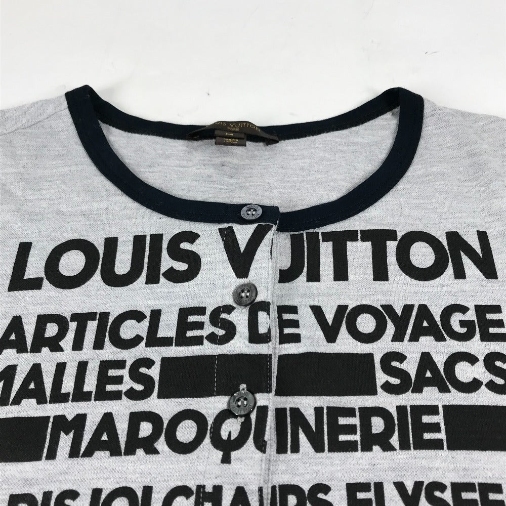 LOUIS VUITTON ロゴ アパレル トップス 半袖Ｔシャツ コットン レディース グレー