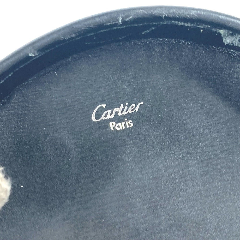 CARTIER マストライン ロゴ 財布 小銭入れ コインケース レザー メンズ ブラック