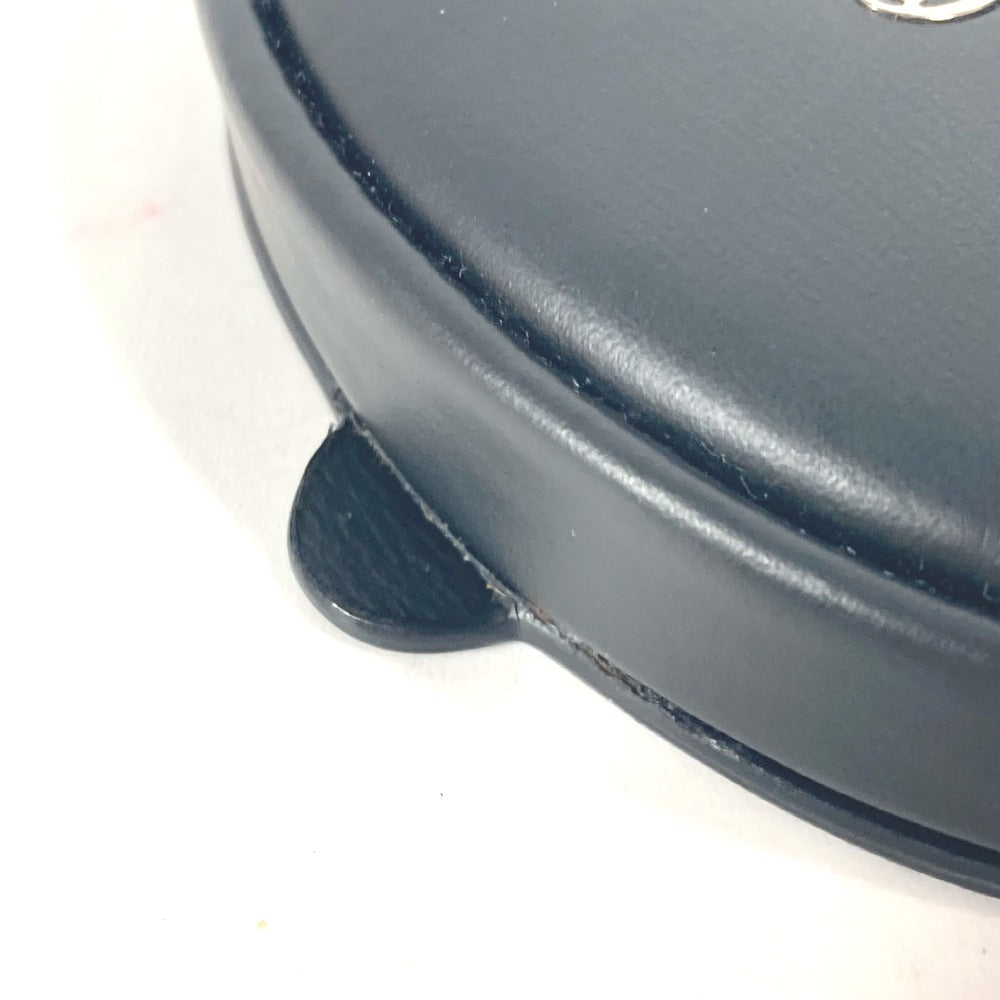 CARTIER マストライン ロゴ 財布 小銭入れ コインケース レザー メンズ ブラック