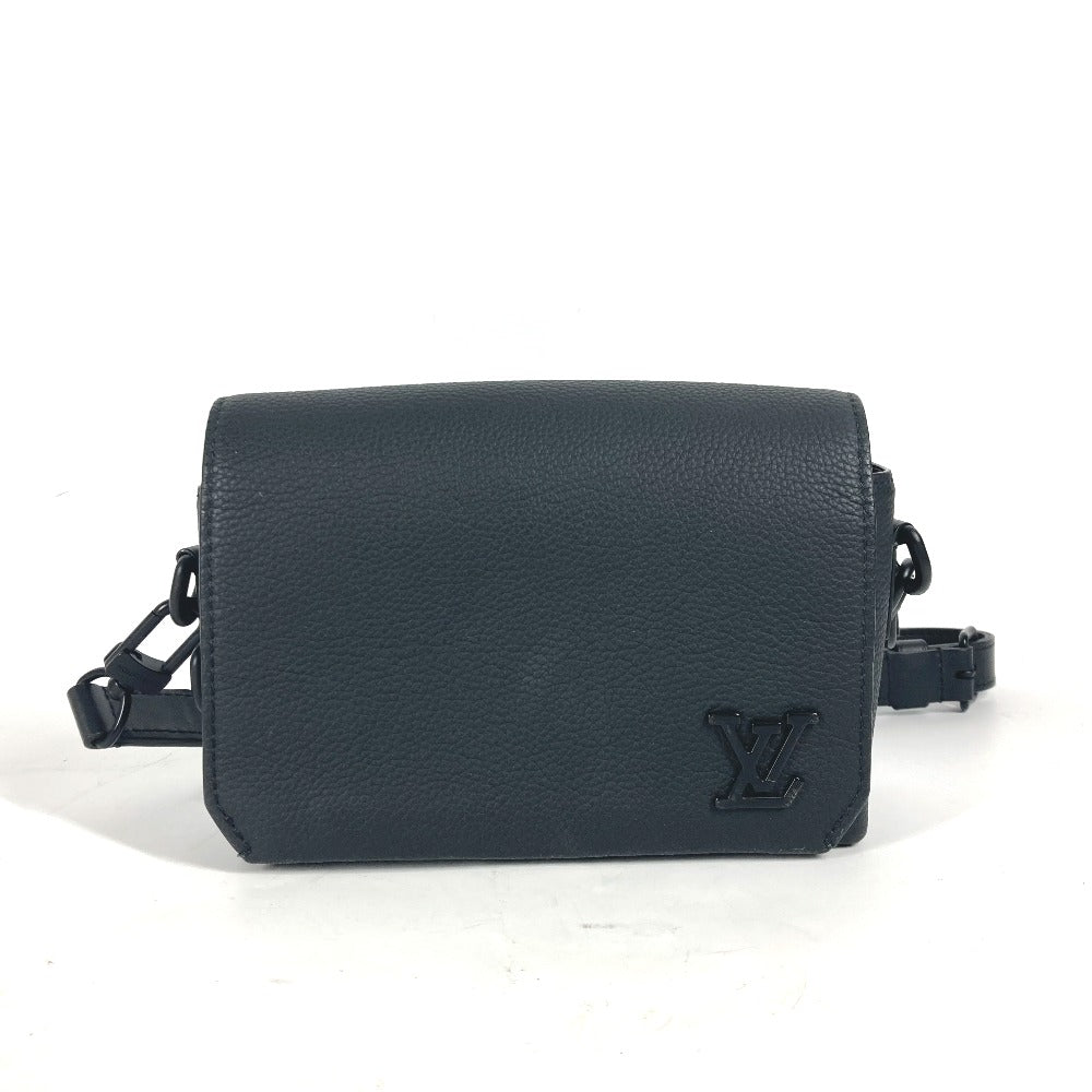 LOUIS VUITTON M82085 LVアエログラム ファストライン・ウェアラブル ウォレット カバン 斜め掛け ポシェット ショルダーバッグ レザー メンズ ブラック