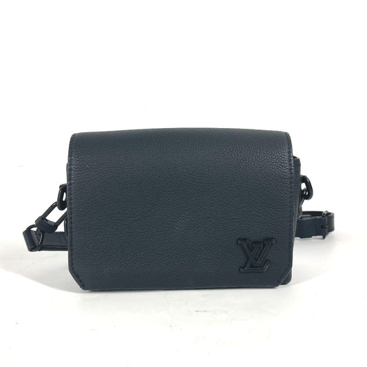 LOUIS VUITTON M82085 LVアエログラム ファストライン・ウェアラブル ウォレット カバン 斜め掛け ポシェット ショルダーバッグ レザー メンズ ブラック