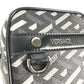 VERSACE 総ロゴ ラグレカ スクエア メイクポーチ 化粧ポーチ マルチポーチ ポーチ レザー レディース グレー