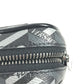 VERSACE 総ロゴ ラグレカ スクエア メイクポーチ 化粧ポーチ マルチポーチ ポーチ レザー レディース グレー