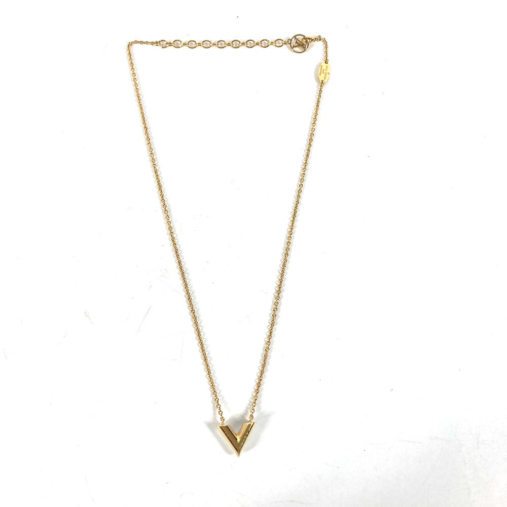 LOUIS VUITTON M69618 チェーン エッセンシャルV パール アクセサリー ネックレス メタル レディース ゴールド