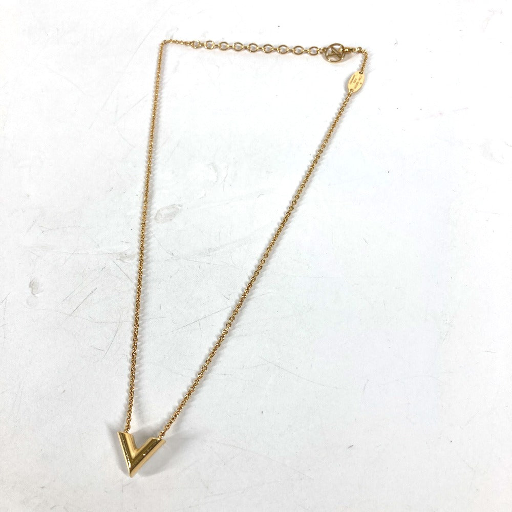 LOUIS VUITTON M69618 チェーン エッセンシャルV パール アクセサリー ネックレス メタル レディース ゴールド