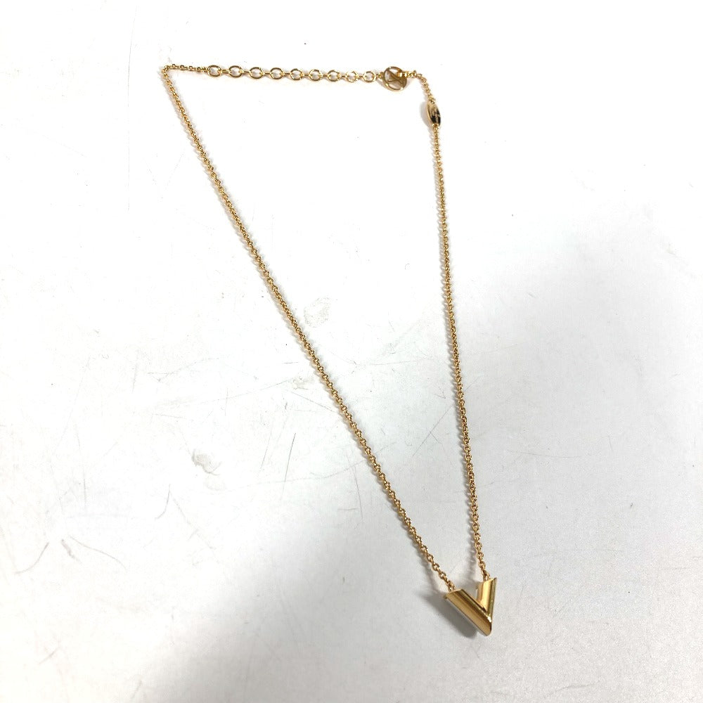 LOUIS VUITTON M69618 チェーン エッセンシャルV パール アクセサリー ネックレス メタル レディース ゴールド