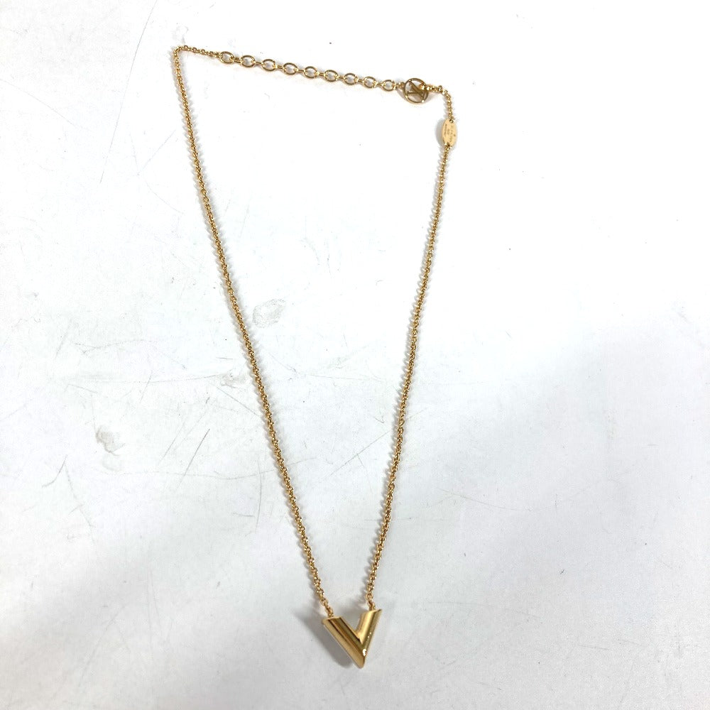 LOUIS VUITTON M69618 チェーン エッセンシャルV パール アクセサリー ネックレス メタル レディース ゴールド