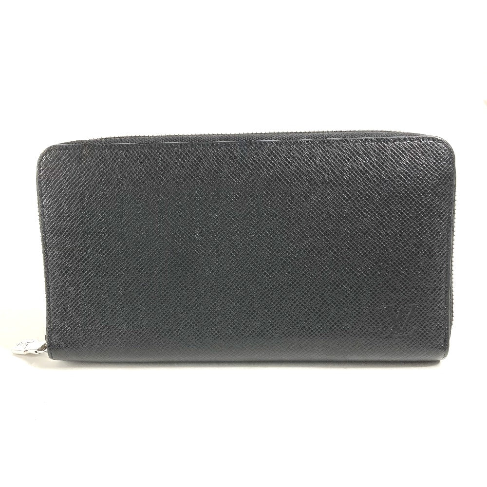 LOUIS VUITTON M30056 タイガ ジッピー・オーガナイザー NM ラウンドファスナー 長財布 タイガレザー メンズ アルドワーズ ブラック