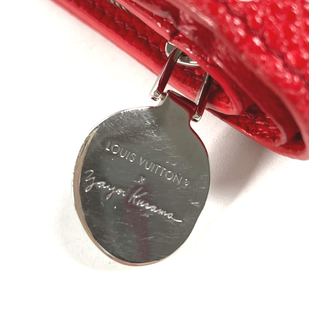 LOUIS VUITTON M82103 草間彌生コラボ LV×YK ポルトフォイユ クレア コンパクトウォレット 2つ折り財布 レザー レディース ルージュ レッド