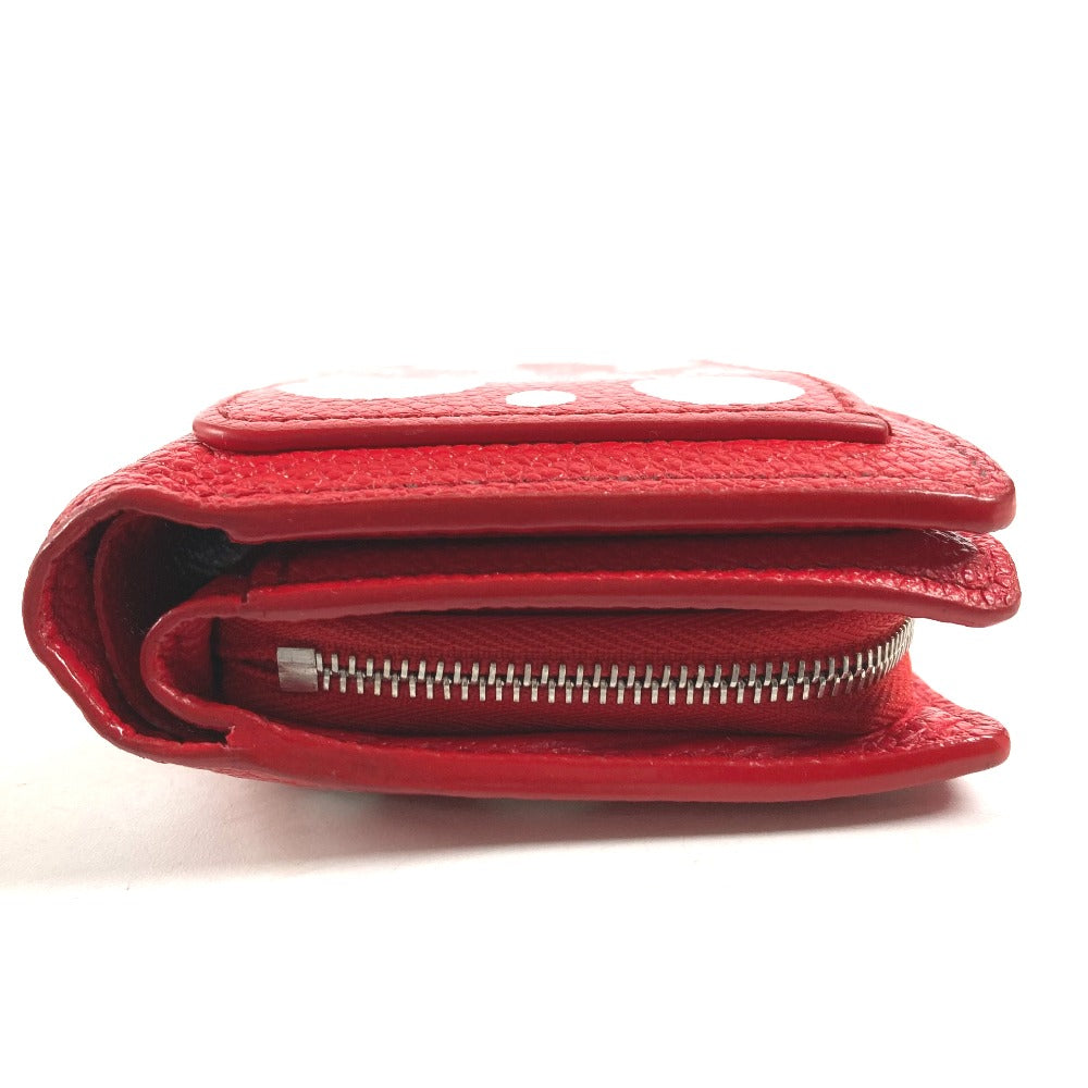 LOUIS VUITTON M82103 草間彌生コラボ LV×YK ポルトフォイユ クレア コンパクトウォレット 2つ折り財布 レザー レディース ルージュ レッド