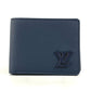 LOUIS VUITTON M81822 LV アエロ ポルトフォイユ・ミュルティプル コンパクトウォレット 2つ折り財布 レザー メンズ マリーヌ ネイビー