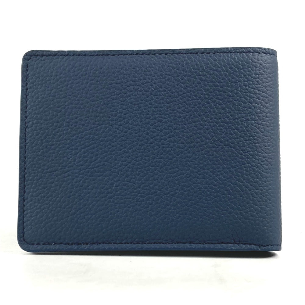LOUIS VUITTON M81822 LV アエロ ポルトフォイユ・ミュルティプル コンパクトウォレット 2つ折り財布 レザー メンズ マリーヌ ネイビー