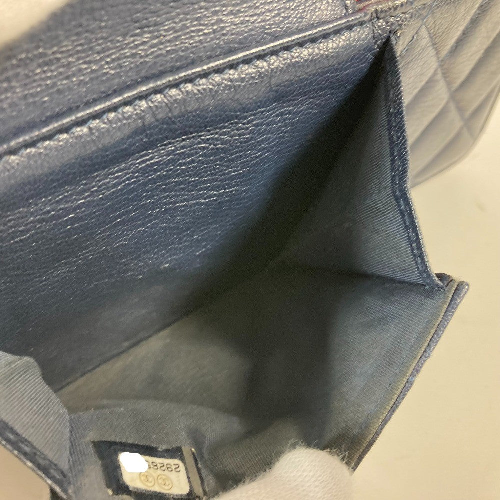 CHANEL AP1138 2020クルーズ トリコロールカラー チェーンウォレット CC ココマーク カバン ショルダーバッグ 斜め掛け ポシェット 長財布 キャビアスキン レディース ネイビー