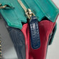CHANEL AP1138 2020クルーズ トリコロールカラー チェーンウォレット CC ココマーク カバン ショルダーバッグ 斜め掛け ポシェット 長財布 キャビアスキン レディース ネイビー