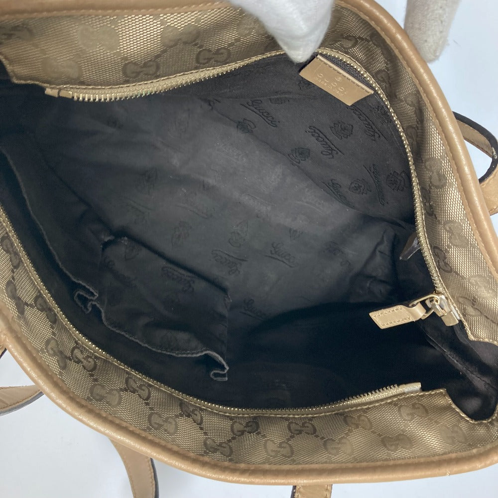 GUCCI 211138 GG インプリメ 肩掛け カバン トートバッグ ショルダーバッグ PVC/レザー メンズ ゴールド