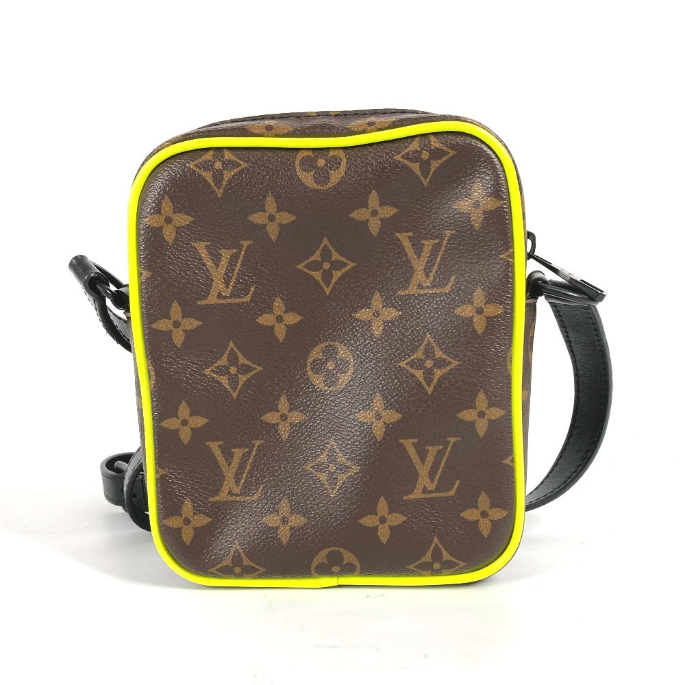 LOUIS VUITTON M80793 モノグラムマカサー クリストファー ウェアラブル ウォレット 斜め掛け ポシェット カバン ショルダーバッグ モノグラムキャンバス メンズ ブラウン