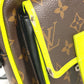 LOUIS VUITTON M80793 モノグラムマカサー クリストファー ウェアラブル ウォレット 斜め掛け ポシェット カバン ショルダーバッグ モノグラムキャンバス メンズ ブラウン