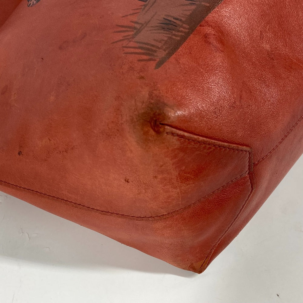 HERMES リバーシブル ドゥーブルセンス 45 シュバル 馬 ショルダーバッグ カバン 肩掛け トートバッグ レザー レディース ブラウン