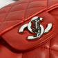 CHANEL マトラッセ マトラッセ25 マトラッセ 25 Wチェーン カバン バッグ ショルダーバッグ ラムスキン レディース レッド