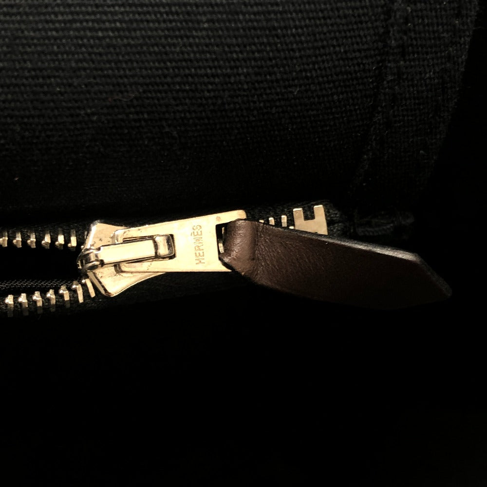 HERMES カバック エラン PM ショルダーバッグ カバン 肩掛けバック バック トートバッグ レザー/キャンバス レディース ブラック