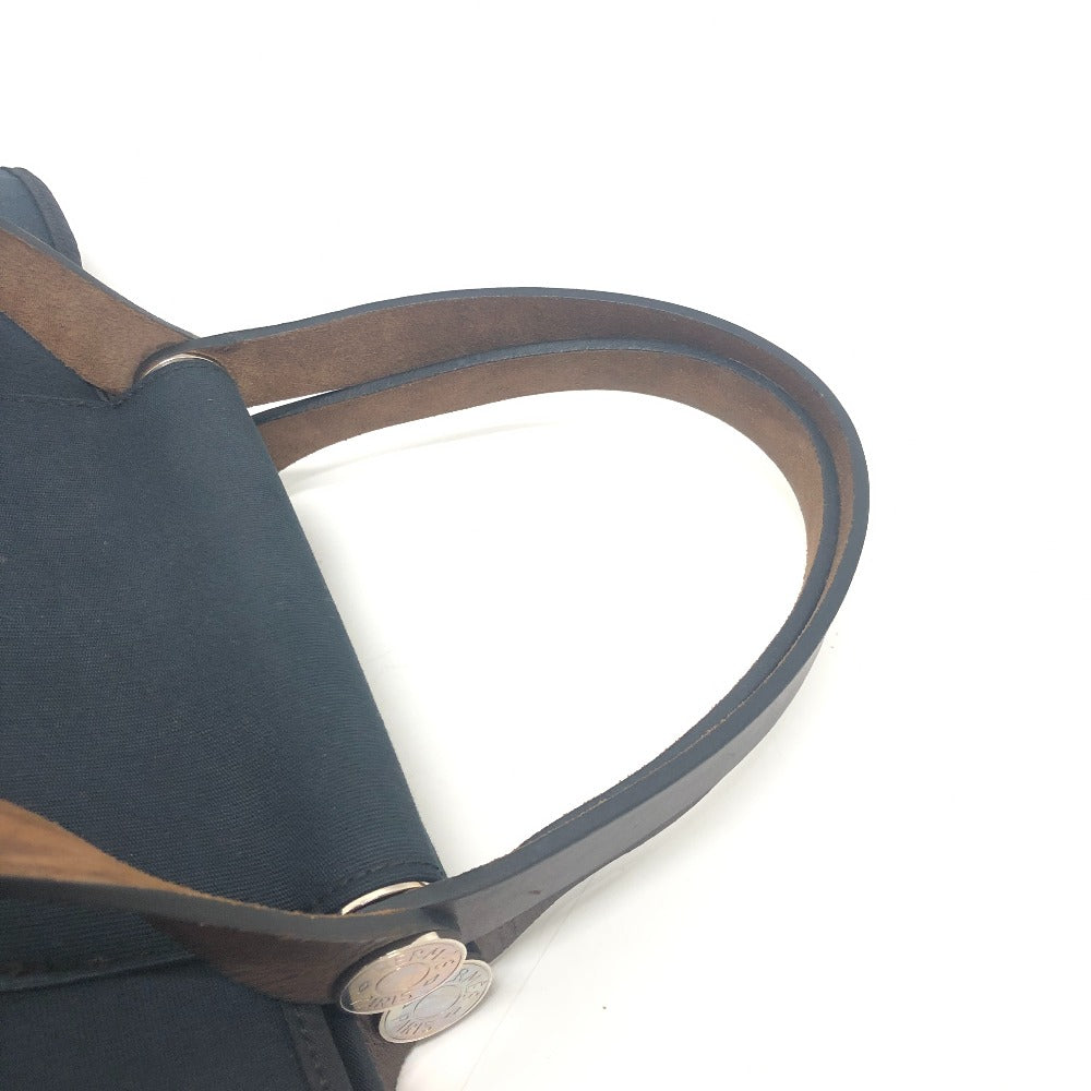 HERMES カバック エラン PM ショルダーバッグ カバン 肩掛けバック バック トートバッグ レザー/キャンバス レディース ブラック