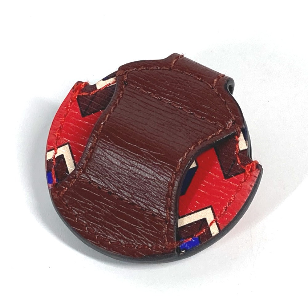 GUCCI AirTagホルダー エアタグ apple アップル カバー チャーム レザー ユニセックス レッド