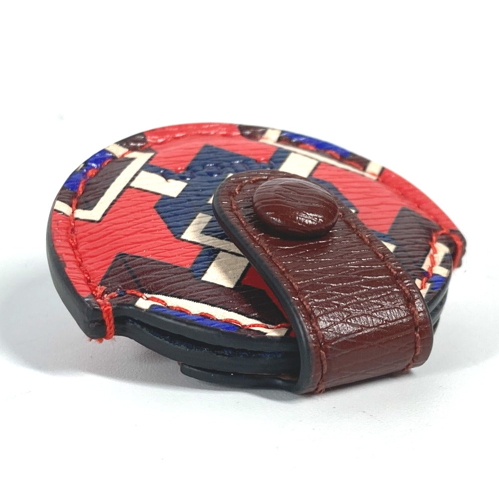 GUCCI AirTagホルダー エアタグ apple アップル カバー チャーム レザー ユニセックス レッド