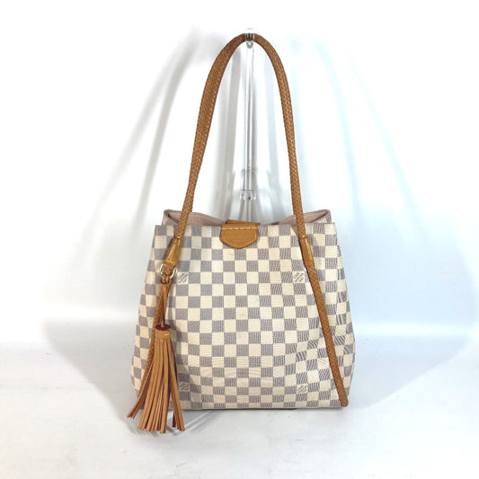 LOUIS VUITTON N44027 ダミエアズール プロプリアノ カバン 肩掛け トートバッグ フリンジ タッセル ショルダーバッグ ダミエアズールキャンバス レディース ホワイト