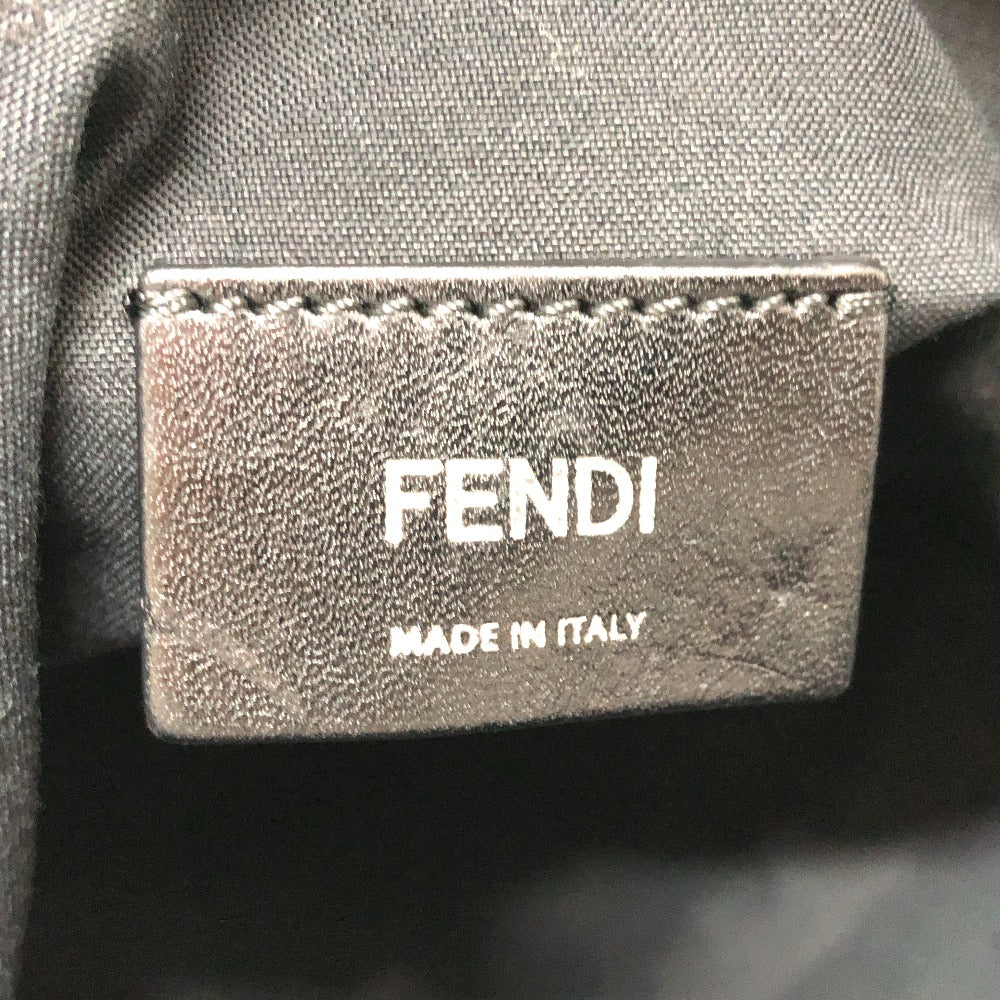 FENDI 8BZ045 ズッカ ロゴ ナップサック バックパック リュックサック ナイロン ユニセックス ネイビー
