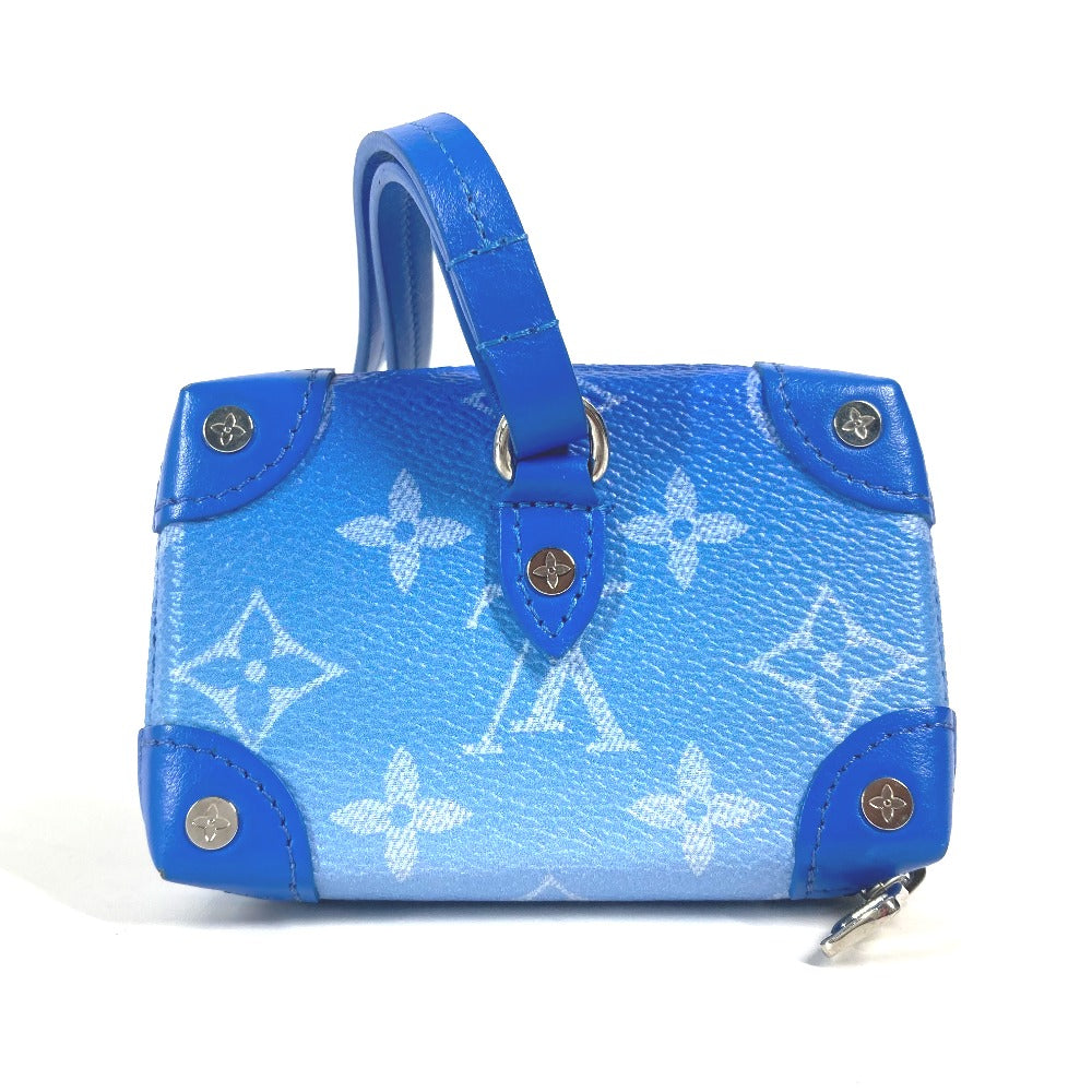 LOUIS VUITTON M45440 モノグラム・クラウズ ソフトトランク・ネックレスウォレット 財布 小銭入れ ネックウォレット コインケース レザー メンズ ブルー