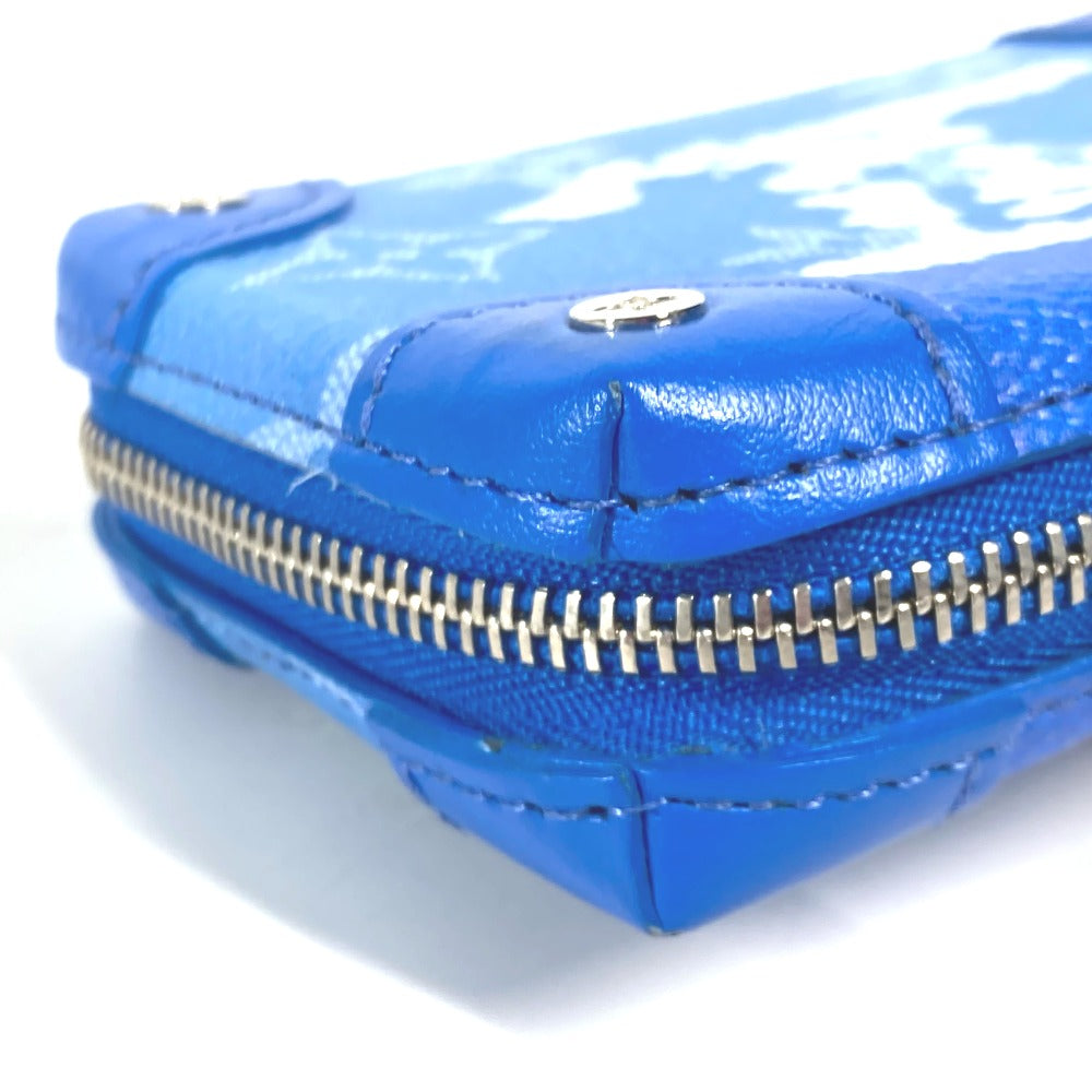 LOUIS VUITTON M45440 モノグラム・クラウズ ソフトトランク・ネックレスウォレット 財布 小銭入れ ネックウォレット コインケース レザー メンズ ブルー