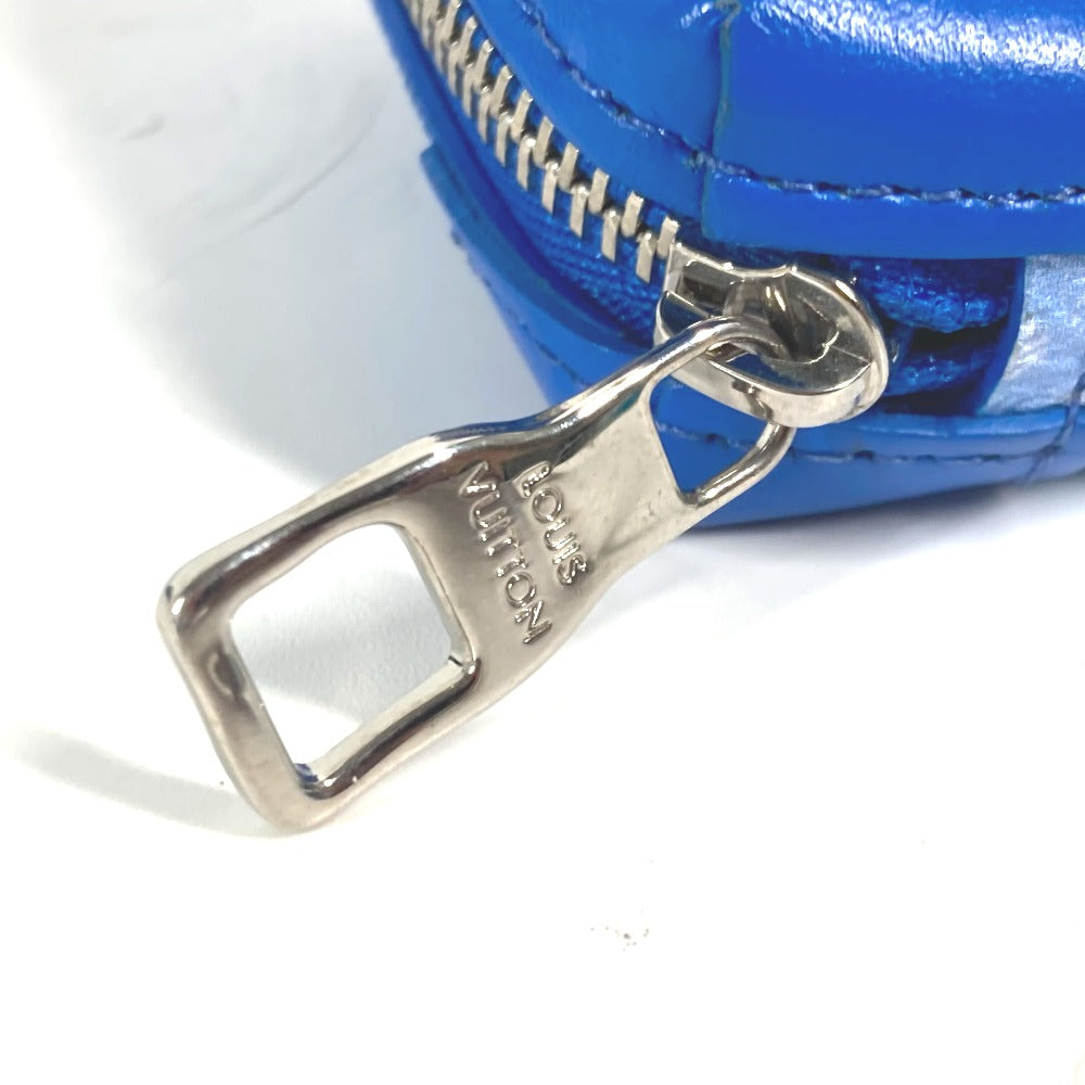 LOUIS VUITTON M45440 モノグラム・クラウズ ソフトトランク・ネックレスウォレット 財布 小銭入れ ネックウォレット コインケース レザー メンズ ブルー