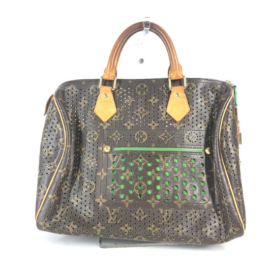 LOUIS VUITTON M95181 モノグラムペルフォ スピーディ30 ミニボストンバッグ カバン ハンドバッグ モノグラムキャンバス レディース ヴェール グリーン