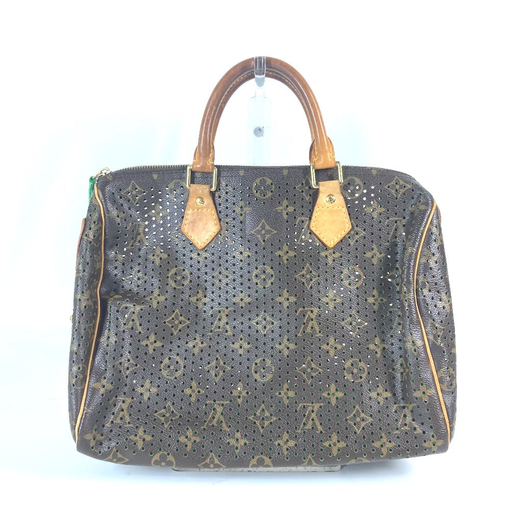 LOUIS VUITTON M95181 モノグラムペルフォ スピーディ30 ミニボストンバッグ カバン ハンドバッグ モノグラムキャンバス レディース ヴェール グリーン