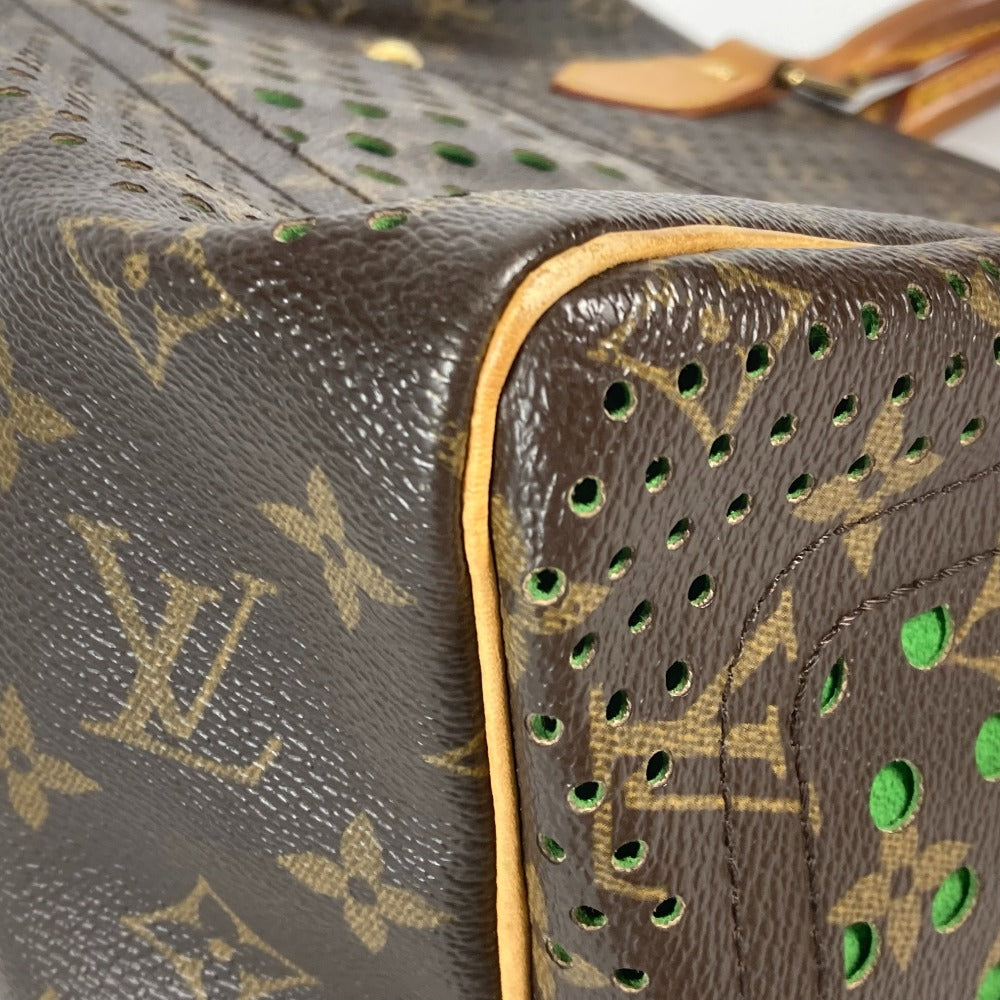 LOUIS VUITTON M95181 モノグラムペルフォ スピーディ30 ミニボストンバッグ カバン ハンドバッグ モノグラムキャンバス レディース ヴェール グリーン