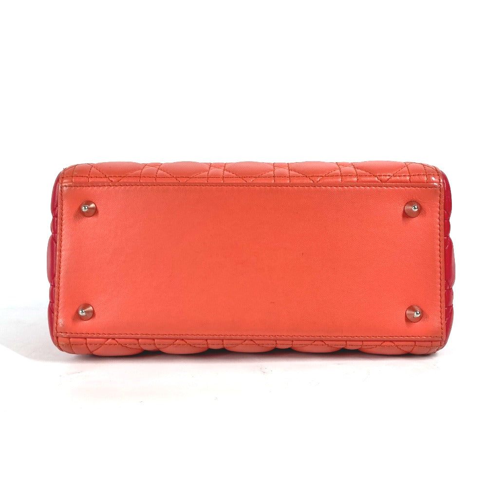 Dior トリコロールカラー レディディオール Ladydior トートバッグ カバン ショルダーバッグ 2WAYバッグ ハンドバッグ ラムスキン レディース ピンク