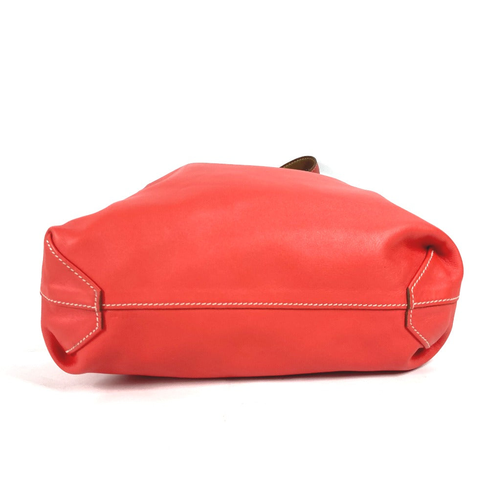 HERMES バイカラー ドゥブルセンス 28 カバン 肩掛け トートバッグ ショルダーバッグ レザー レディース ローズジャイプール/ナチュラルサブレ ピンク