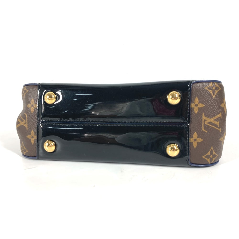 LOUIS VUITTON M53353 モノグラム チェリーウッド PM カバン ハンドバッグ パテントレザー レディース ブラック