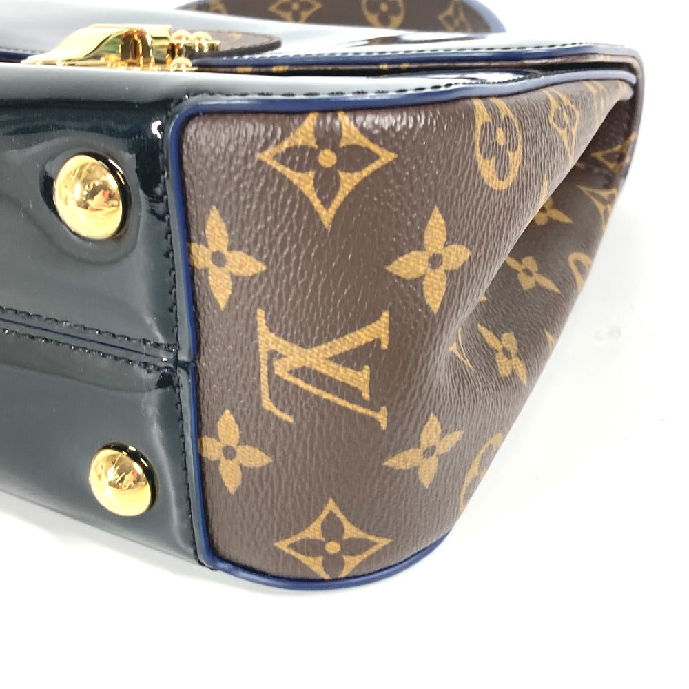 LOUIS VUITTON M53353 モノグラム チェリーウッド PM カバン ハンドバッグ パテントレザー レディース ブラック