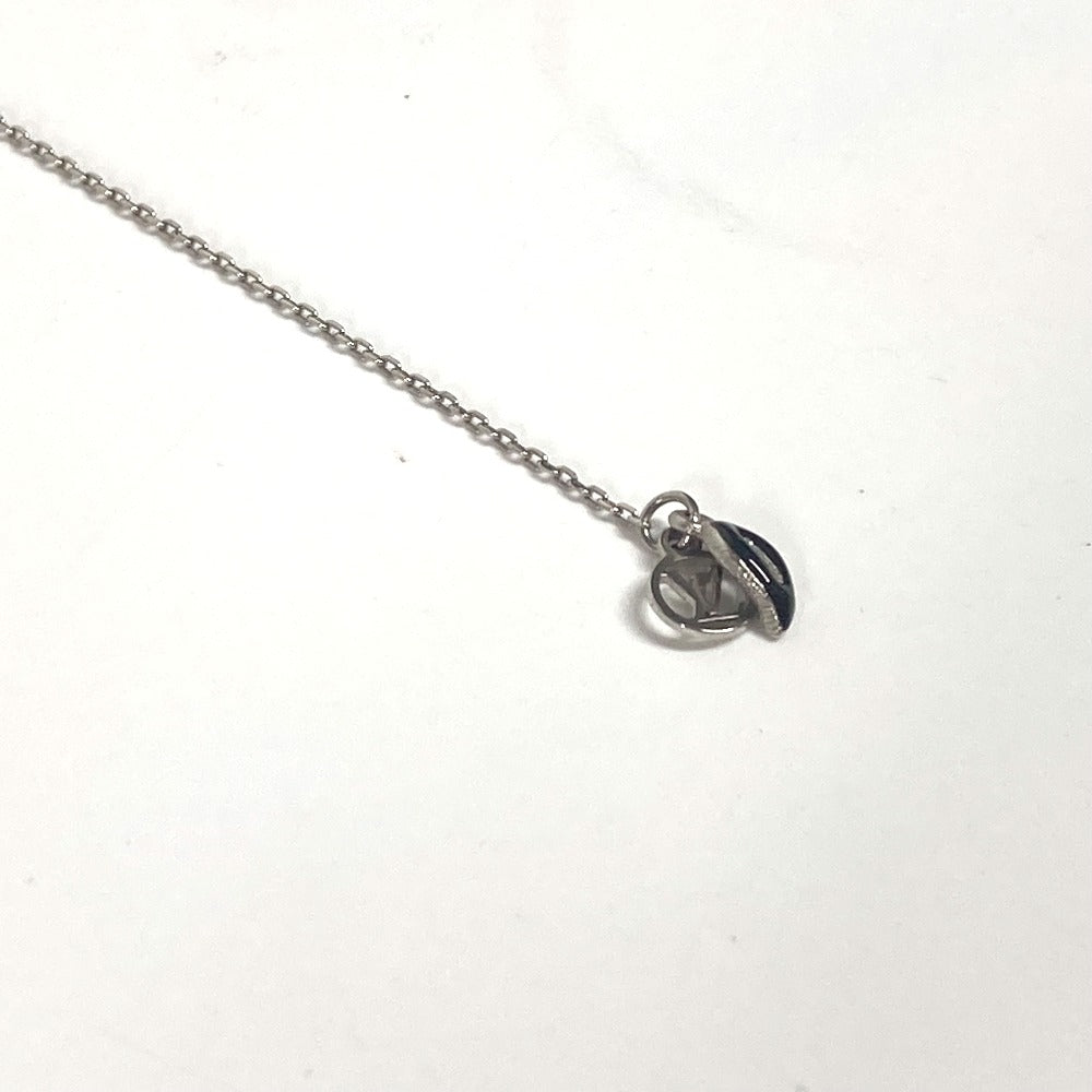 LOUIS VUITTON MP2200 フェイクパール リボン ラインストーン ブックル ドレイユ ボウ LV ウィンザー ストラス アクセサリー チェーン ピアス メタル レディース シルバー